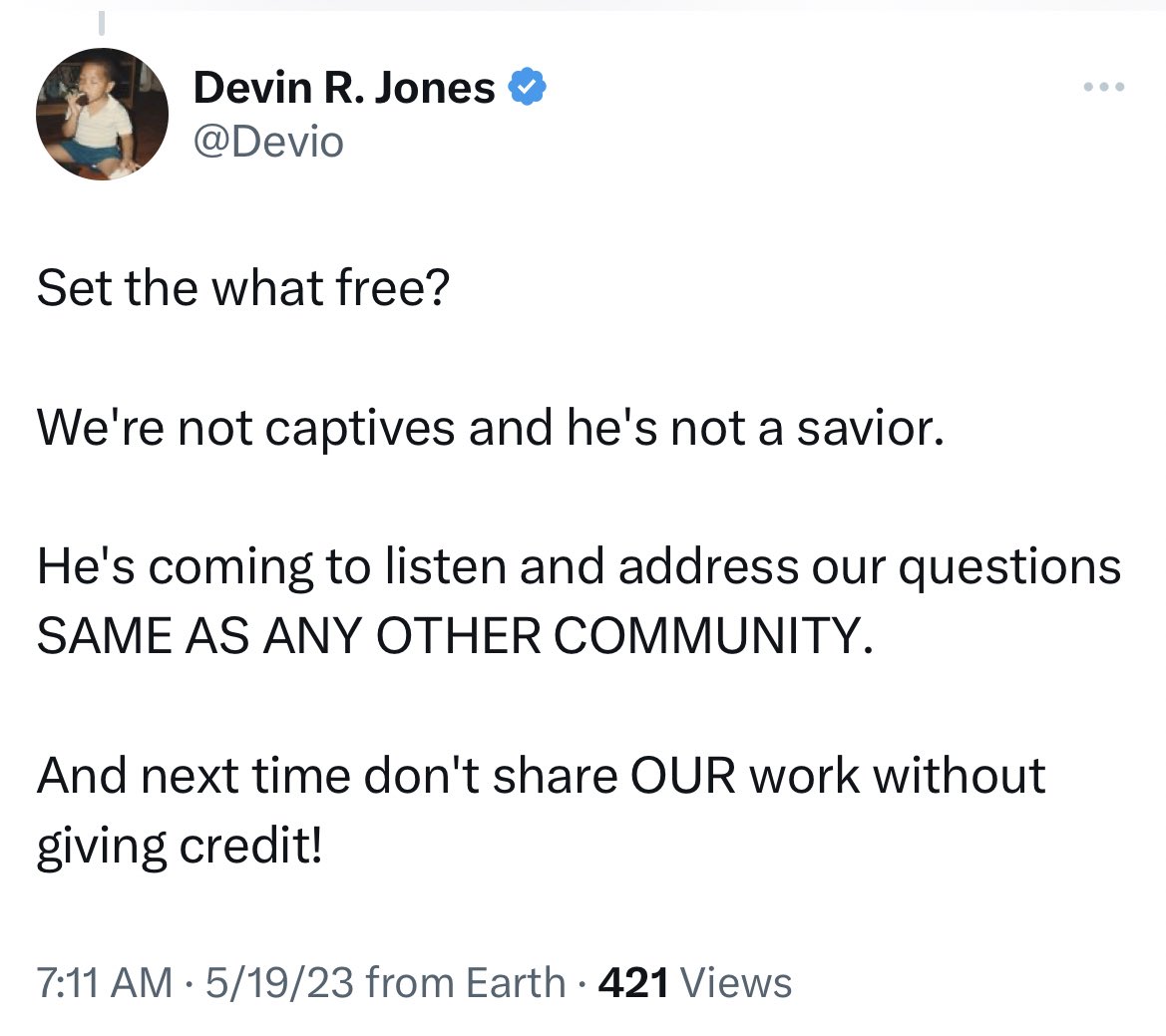 Msdebra_01's tweet photo. @CoachFelecia ICYMI This 👇🏽@Devio response !  👏🏽👏🏽 https://t.co/udmF1MGPNR
