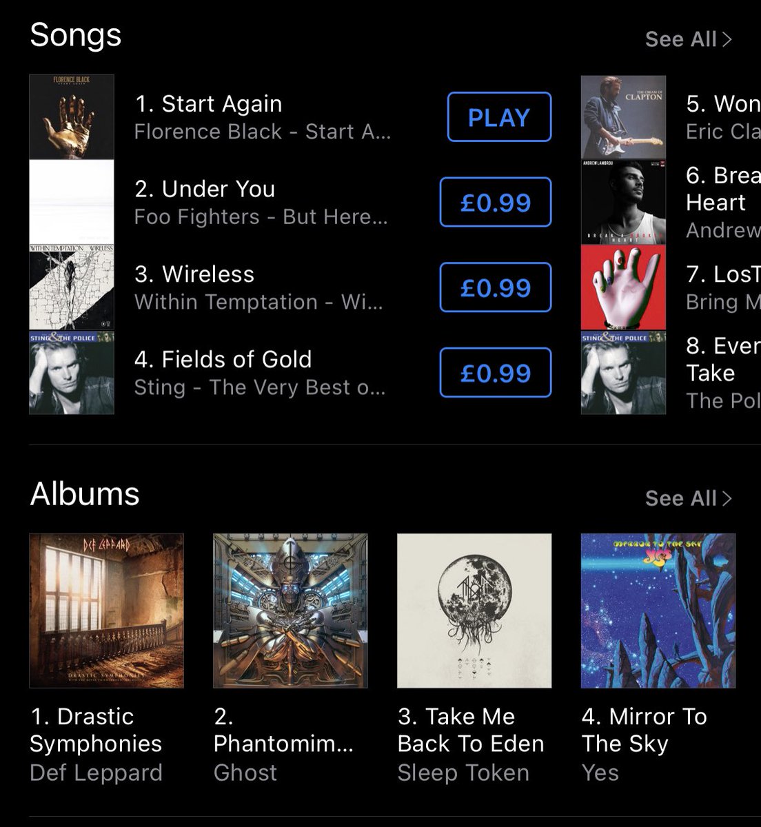 florenceblackUK's tweet photo. #1 on the iTunes Rock Chart!!!!!!!
We just knocked @foofighters into 2nd place🤯 https://t.co/GI9f57iTgX