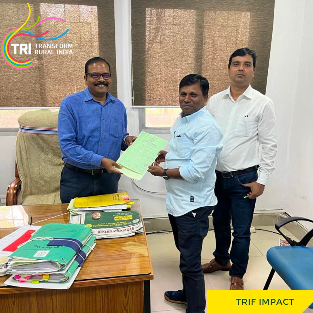 Today, we renewed our partnership and commitment to support the Rural Development Department, Govt. of Jharkhand <a href="/RDD_Jharkhand/">Rural Development Dept,Jharkhand</a> through our Planning Cell. 

The MoU was signed by Shri Arun Kumar Singh, Joint Secretary, RDD and Mr Ashok Kumar, Director-Farm Prosperity, #TRIF.