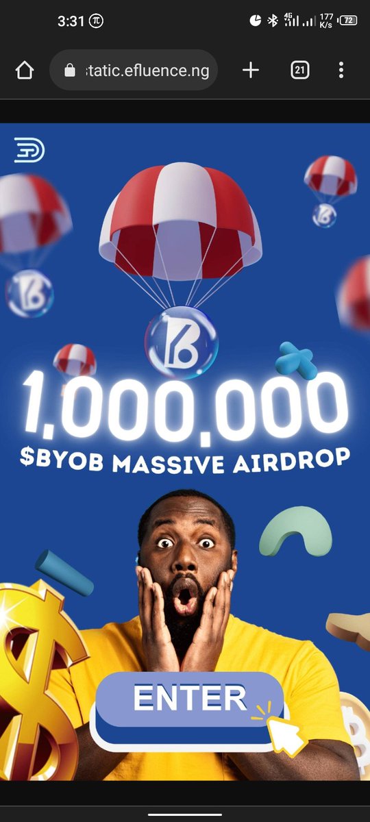 billionscyber's tweet photo. Join the $BYOB prelaunch airdrop contest to win a share of 100,000,000 $BYOB !
To enter:
๐ธ Follow @Izuchukwuoffia & @datamynt
๐ธ Like & retweet this post
๐ธ Tag 3 friends
๐ธ Complete the task below.
URL: https://t.co/xvsz1R9dBa
#BYOBtoken #Airdrop #Bsc #Polygon #Airbitruim https://t.co/RgyMDoT9Ap