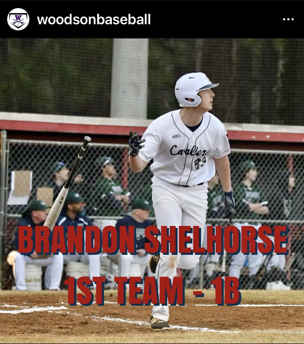 177_baseball's tweet photo. Light tower power - that's our dude Brandon Shelhorse @BrandonShel43. First team All Patriot District, he led Woodson @WTWCavsBaseball with 5 dingers &amp; 26 RBI's this spring.  Brandon's headed to Hampden Sydney @HSC_Baseball in the fall. Bat flip still needs work. https://t.co/XIb2pdMfN5