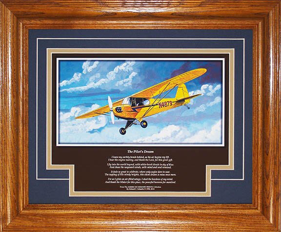 ESchaeferart's tweet photo. Happy to share this art image from my #etsy shop: 1938 Piper Cub Model J3 with poem "The Pilots Dream" by artist Ed Schaefer, great gift idea. https://t.co/ELrEi8Bnfp https://t.co/MzxsJzDgz2