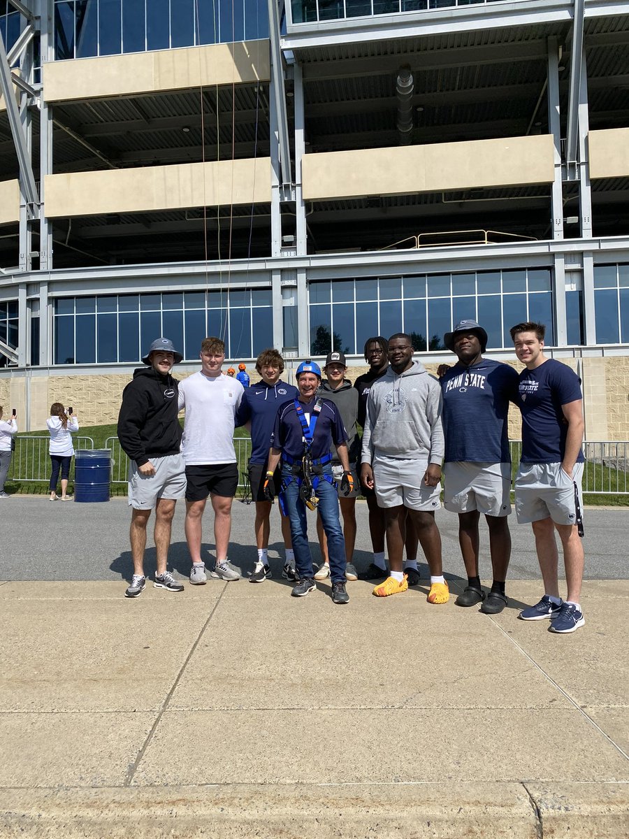 Having a great time at Beaver Stadium with @success_w_honor and @CC_UnitedWay for Over The Edge!