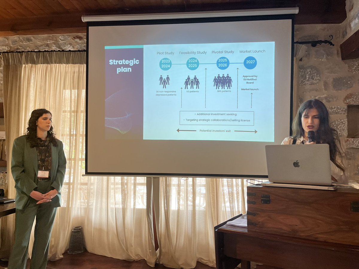 PGrivasMDPhD's tweet photo. @BrainiacCostas &amp; Dr. Prokopi-Demetriades co-lead students to present exercise project &amp; pitch an idea for start-up based on their work @WHBA1990 fantastic opportunity to stimulate teamwork &amp; innovation! @ThalesPapaG @Chris_Lisgaras @ChristinaNiavi @kdrosato @zervanto @fporichis https://t.co/LFhlpDMLFC