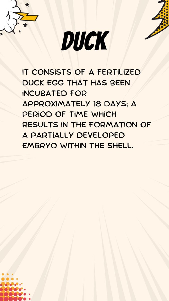 Lit_starving's tweet photo. #literallystarving #duck #fertilizedduckegg #newyork #newyorkcity #nyc #foodlover #foodtriviaquiz #foodquiz https://t.co/y8Yw7UaBQY