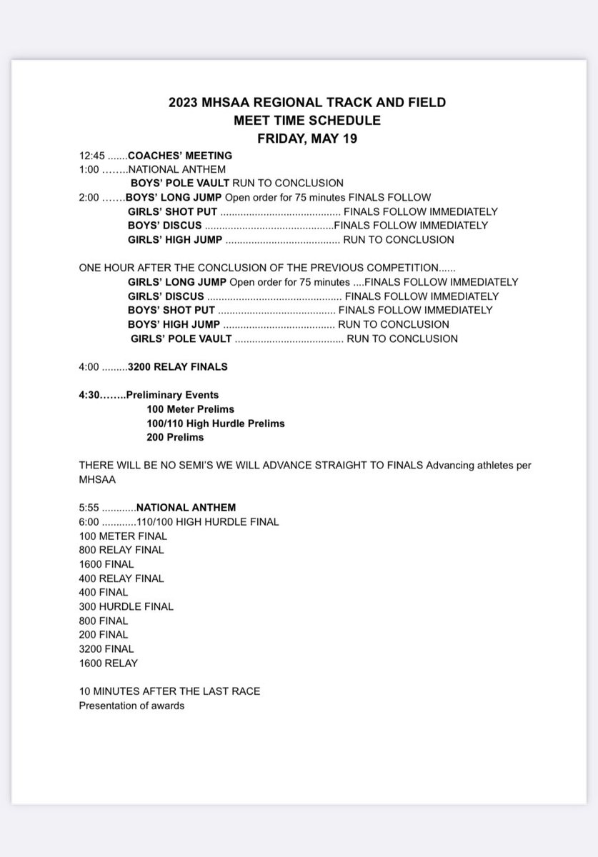 It’s MHSAA Regional Meet Day for the Shamrocks of Detroit Catholic Central Track and Field. Tickets at Gofan.com. Let’s Go Shamrocks! #WEARECC