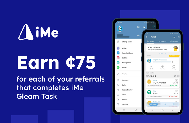 😍OFFER OF THE DAY🔥 - @iMePlatform

💸Refer users to complete this Gleam campaign and earn ¢75 for each one! 

🌍Available: Worldwide 

🥳More Details zcu.io/0nke 

#Crypto