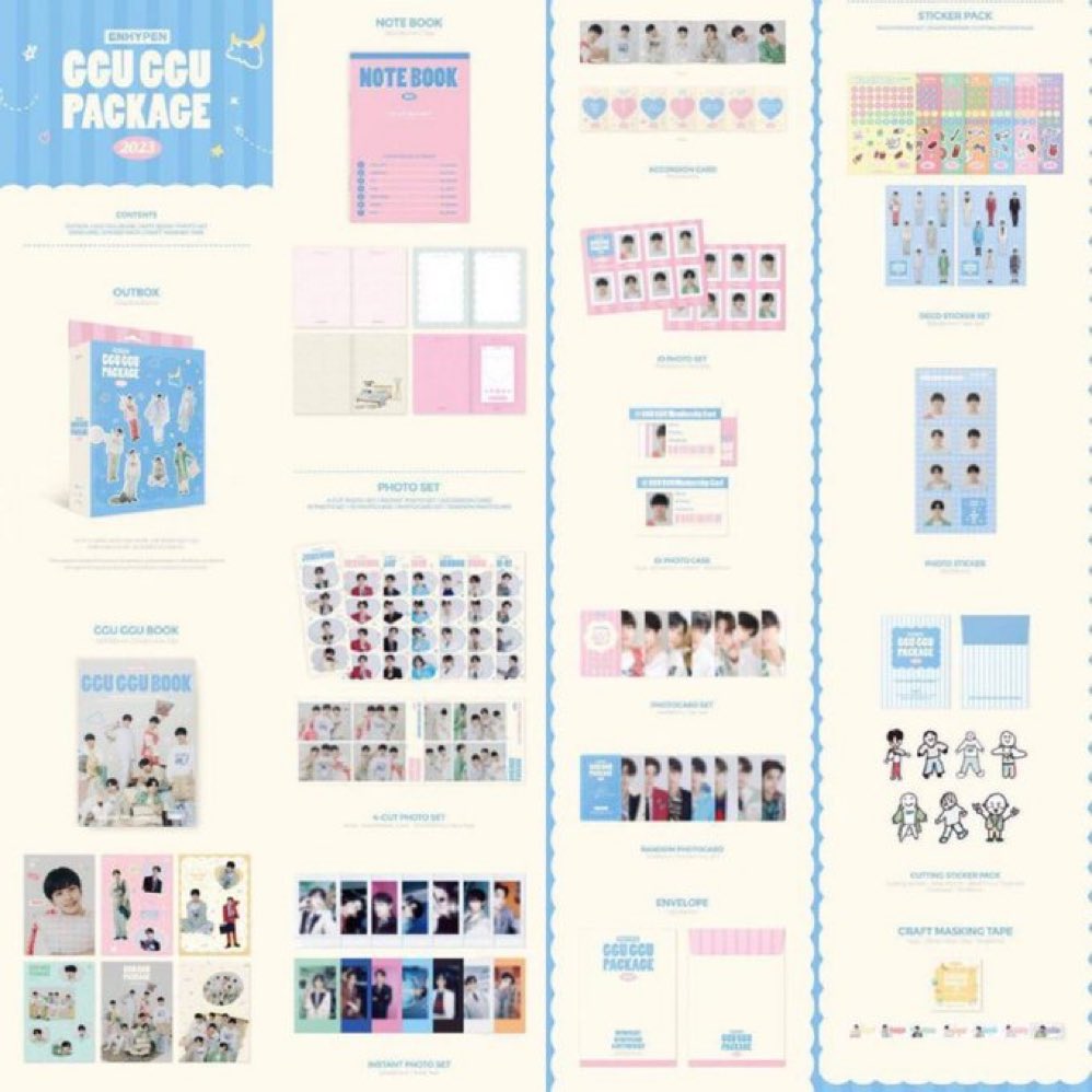 charminglightph's tweet photo. wts/ lfb/ ph 

ENHYPEN 2023 GGU GGU PACKAGE
— ONHAND✨

FULL SET w/ weverse pob set - PHP 1580 + PF + LSF 

✅ CASH ON DELIVERY via shopee or lbc https://t.co/nQwYXCKWjn
