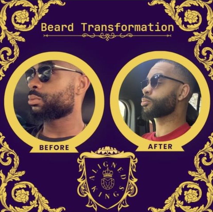 AlignedKings's tweet photo. Witness the Beard Transformation!

Don't let patchiness hold you back, embrace the power of Aligned Kings' beard oil and unlock your beard's full potential!

Get your bottle today at https://t.co/pWVR14WxfN 👑

#BeardTransformation #BeardGoals #BeardCare #GETALIGNED #REIGNON https://t.co/V8OlZFuM7h