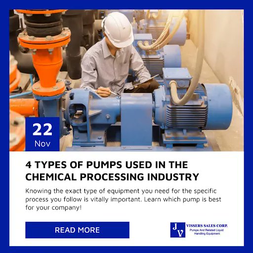 visserspump's tweet image. #FromTheBlog

 "The industrial pumps that this industry uses must offer versatility, efficiency, and safety. After all, chemical processing involves different compounds."

Find out the 4 most commonly used pumps in the chemical processing industry here: 🔗 buff.ly/44ycHrv