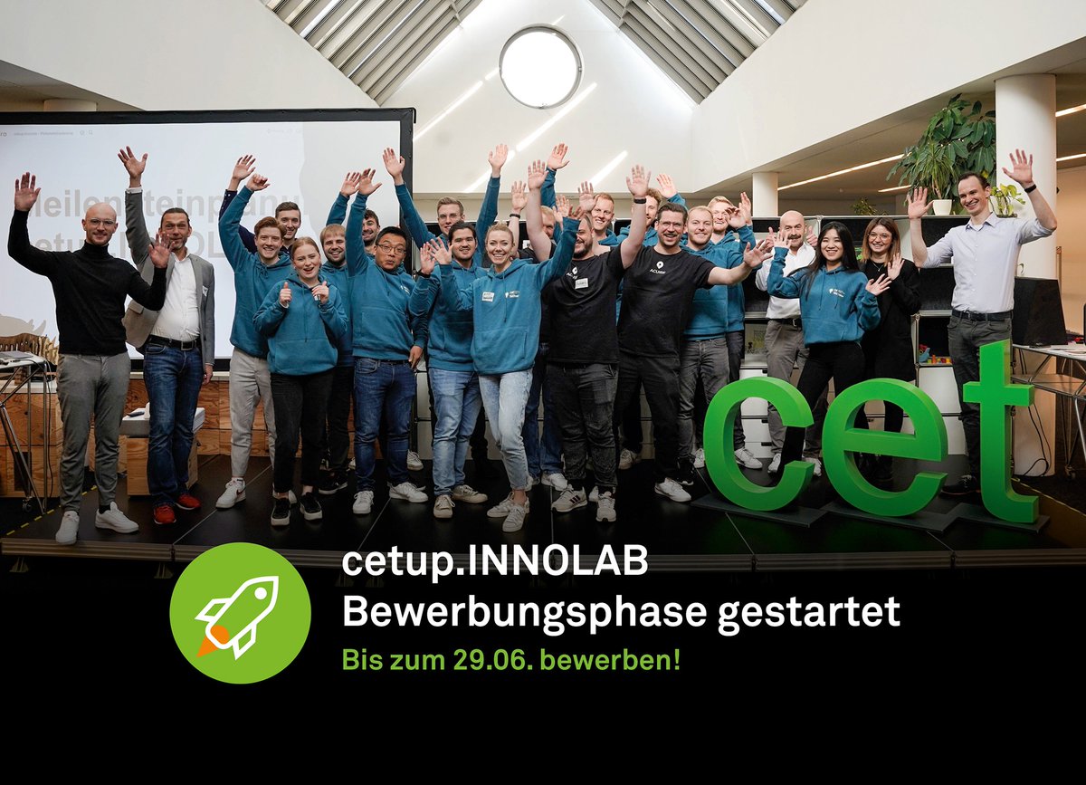 Ihr seid ein dynamisches Start-up, frisch gegründet oder kurz davor? Dann ist jetzt die Gelegenheit, Teil unseres renommierten Start-up Inkubators cetup.INNOLAB zu werden! 🚀

Jetzt bis zum 29.06. bewerben: bit.ly/3Afmrrp 

#escNRW #startup #incubator #tudortmund