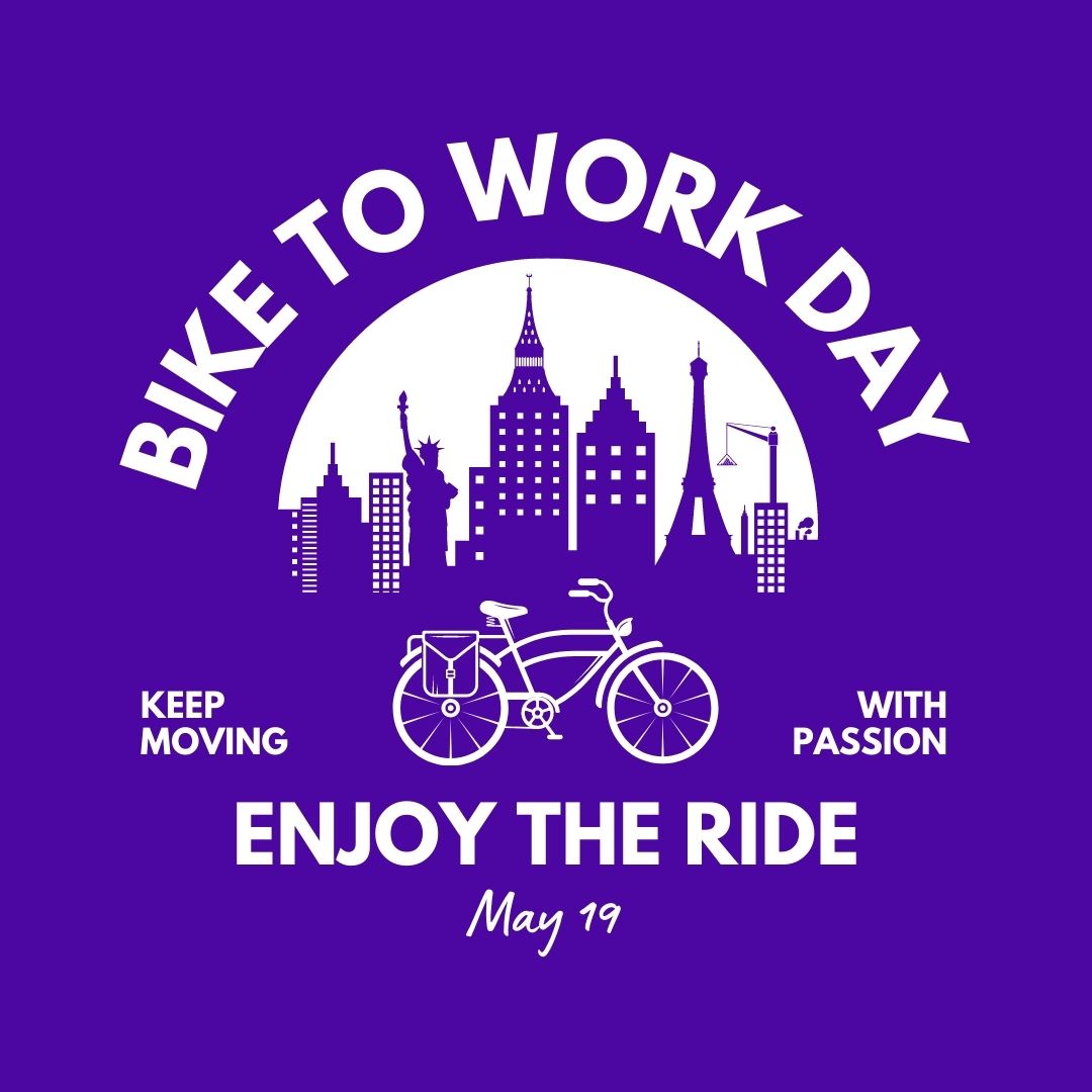 It's National Bike to Work Day and month! Let's hit the road, get some fresh air and exercise all at once! #BikeToWork #NationalBikeMonth #CyclingSafety tinyurl.com/2dvwdqvw