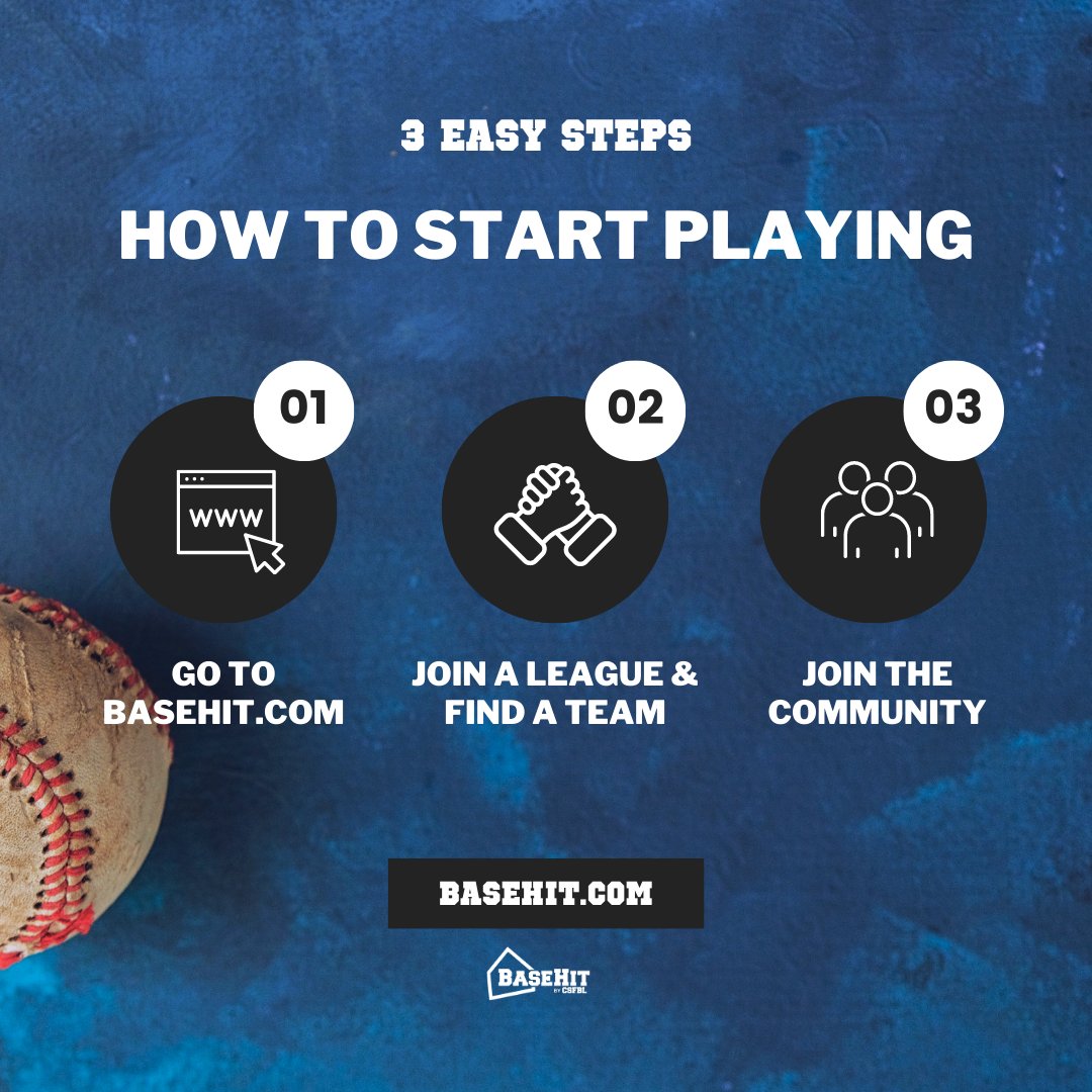 Step up to the plate and join the fantasy baseball action with BaseHit.com - Here's how to get started! 
bit.ly/3HWukYl
#BaseHitGame
#FantasyBaseball
#BaseballSim
#BuildYourBaseballDynasty