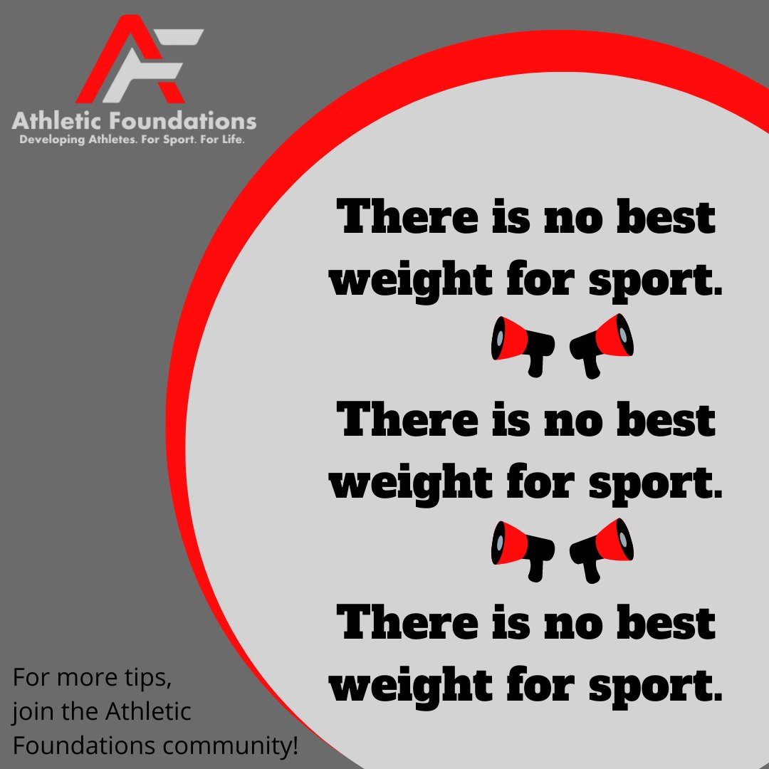 Weight isn't what we need, or want, to focus on. It only tells us how much we're made of, but not what we're made of. 

Instead, focus on numbers that matter for your sport: how fast you can run a 10-yd fly, how many pull-ups you can pump out, or how many juggles you complete.