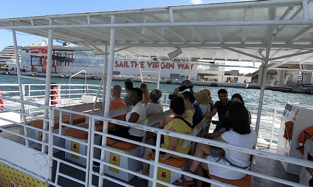 traferral's tweet photo. Enjoy a water taxi Miami cruise to and from Miami Beach.  #miami #travel #miamitours  (more info... https://t.co/KQraW9trmA) https://t.co/uZ4DnRmDVQ