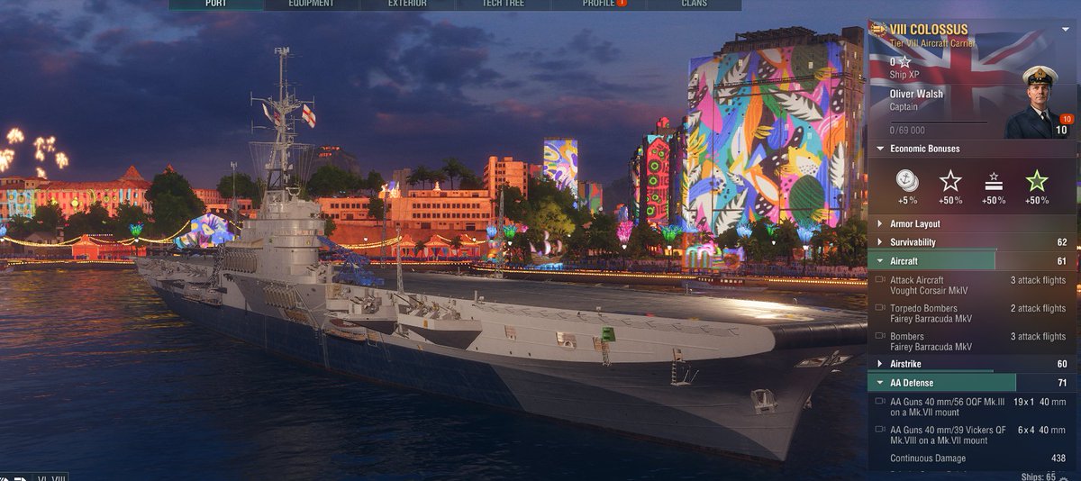 D_Isolationist's tweet photo. First time back in WoWS live server after a long time, I get lucky on a lootbox lol. https://t.co/Wz9ZQO6Heb