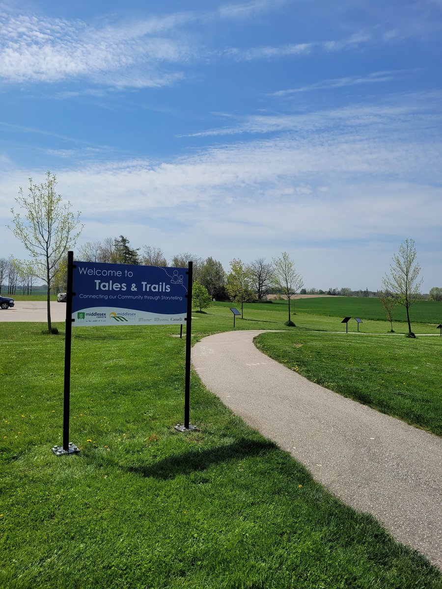 MXCountyLibrary's tweet photo. Installation of Tales &amp; Trails signs and frames continues!  Trails have been installed in Dorchester, Ilderton and Kerwood, with more coming soon!  Storybooks will be in place at all eight Tales &amp; Trails locations the week of May 29.

Learn more: https://t.co/I2WaeT2P5U https://t.co/3vCRtPC2sI