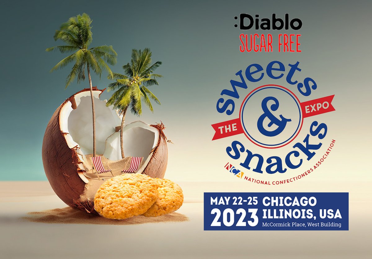 Come visit us @ The Sweets &amp; Snacks Expo in #Chicago MAY 22-25, this is a premier business-to-business event for the #confectionery and #snack industries.

Diablo #SugerFree products Perfect Blend of taste &amp; innovation to deliver the finest confectionery products without sugar.