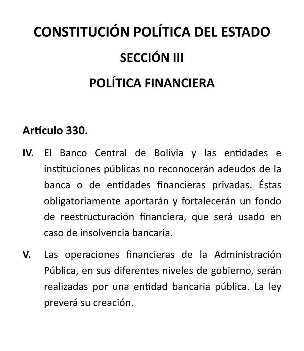 carlosalarconmn's tweet photo. La ASFI en un comunicado que pretende desmentirme, no dice la verdad sobre la prohibición constitucional para que el Banco Unión reconozca deudas del Banco Fassil. https://t.co/RcEwJgDKNP