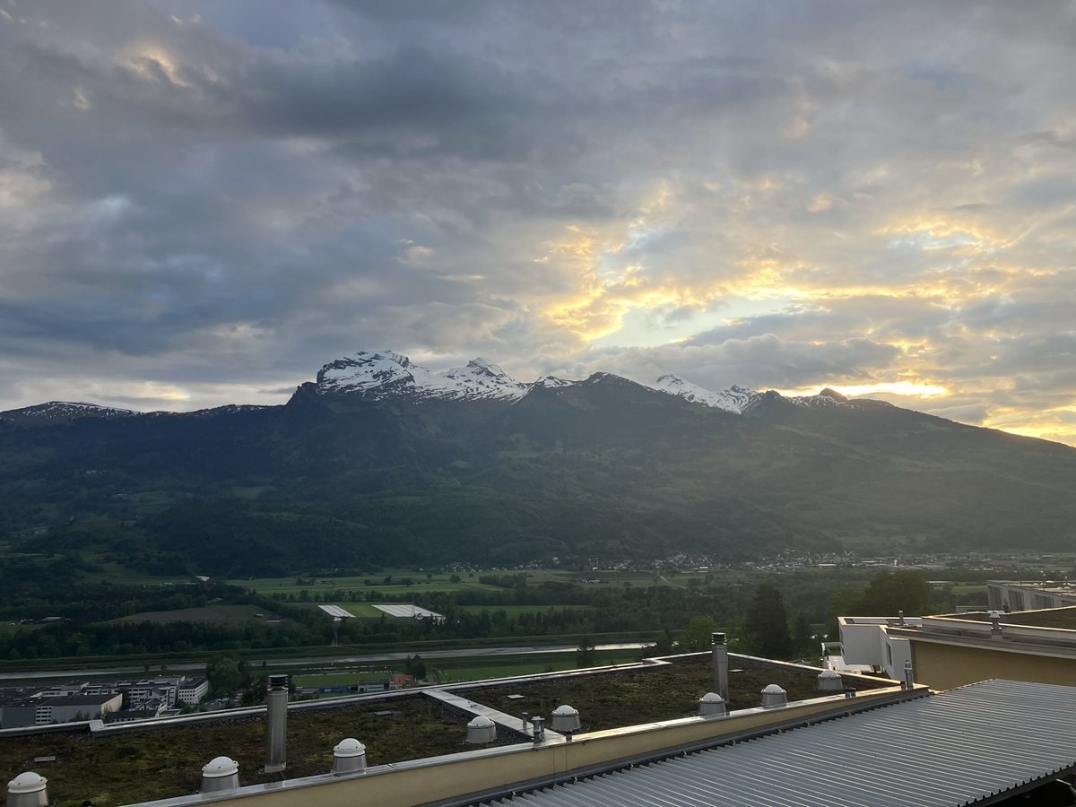 Oh my GOD. The view from my Airbnb in Liechtenstein:
