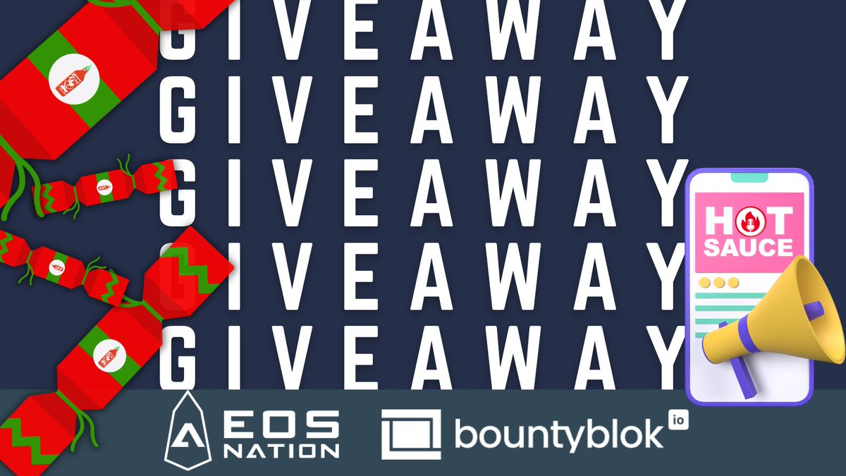 👇 Spread the sauce, win a Party Cracker NFT! 🎉👇 
➡️ Contest: bblk.io/eosnation ⬅️ $EOS