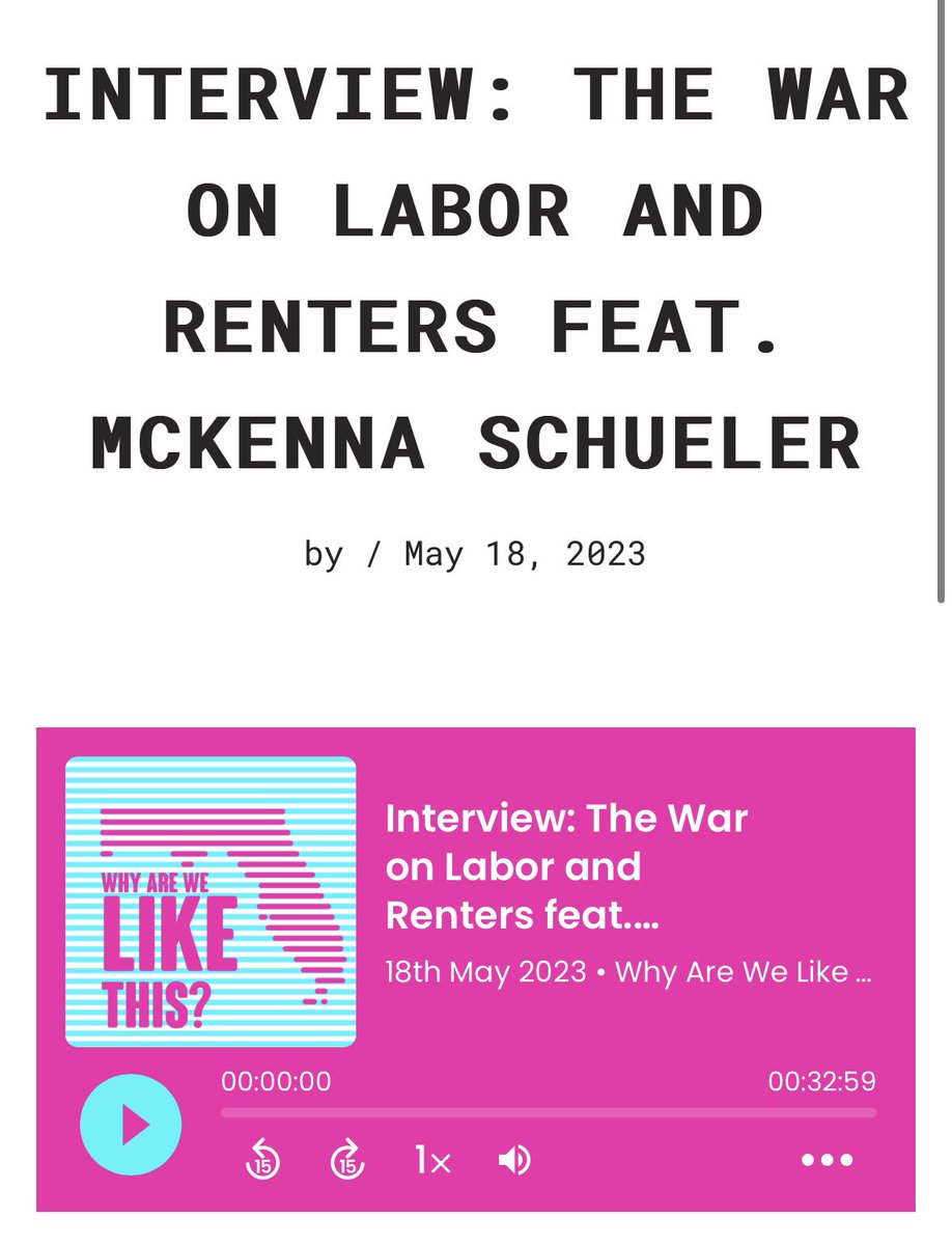 tomaskenn's tweet image. We spoke with @SheCarriesOn about the successful attempts by Florida’s GOP to ram anti-labor and anti-renter bills through Tallahassee, and what this means for unions and the cost of living crisis we are experiencing across Florida. Listen 👇
wawlt.com/latest-episode…