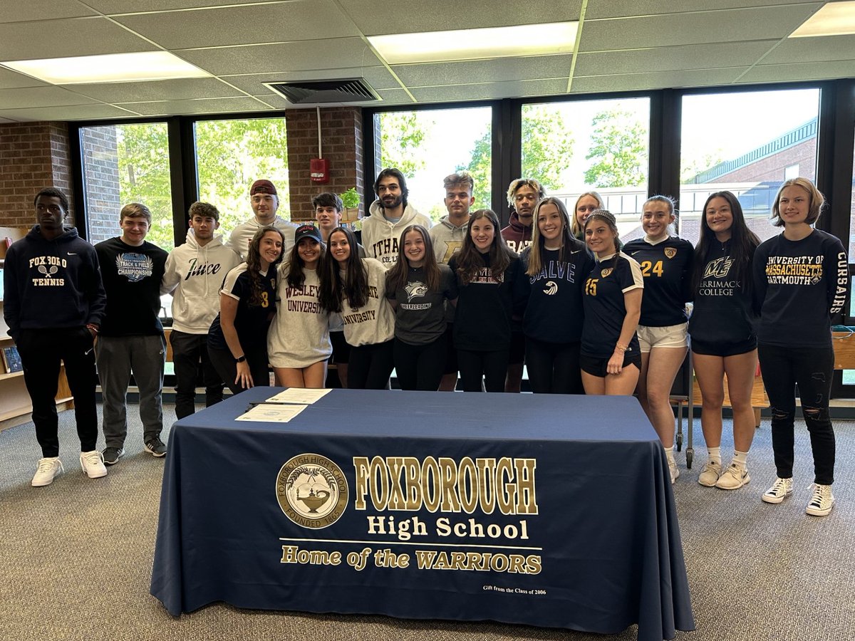 Foxborough Warriors AD tweet media