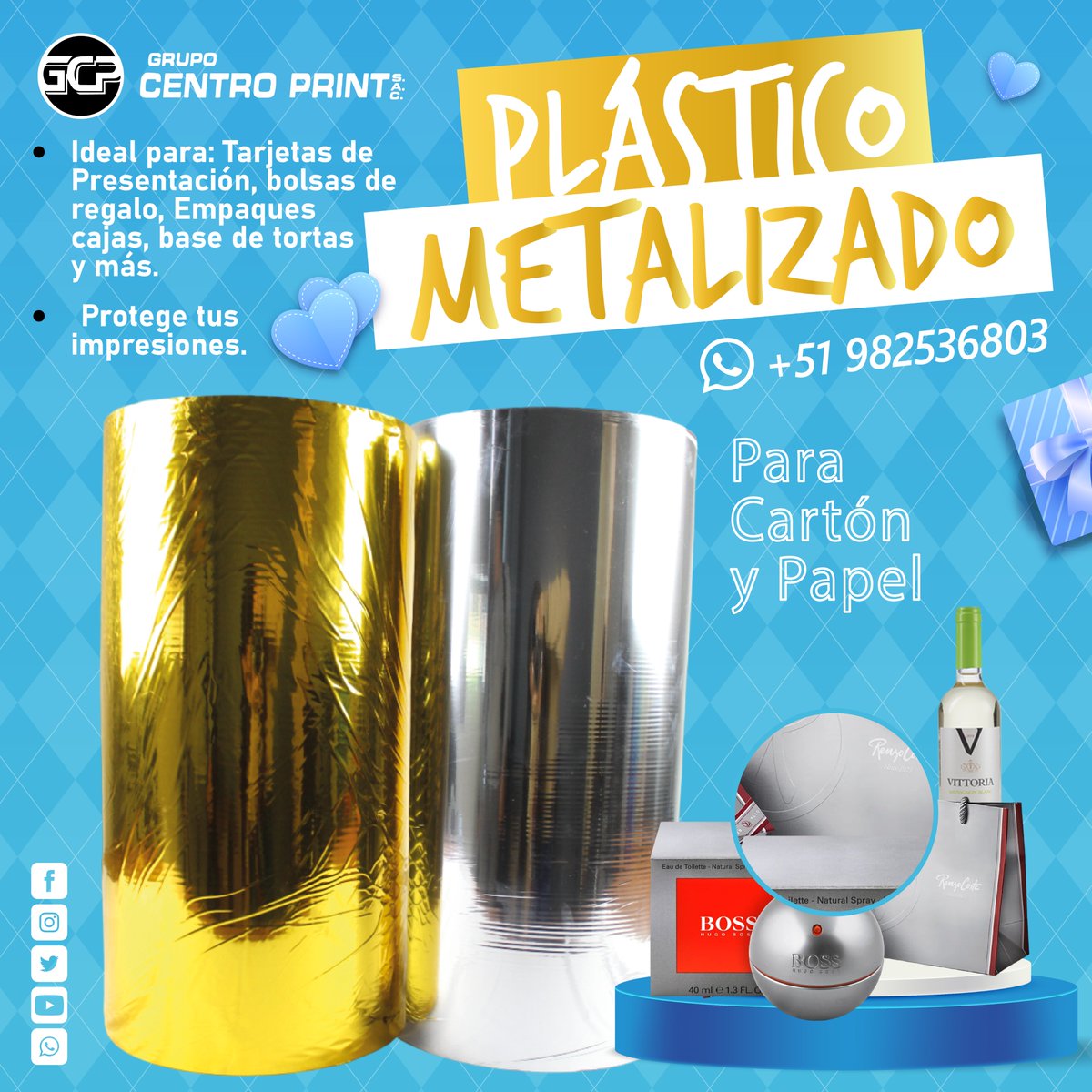 CentroPrint2's tweet photo. 𝗖𝗔𝗠𝗣𝗔𝗡̃𝗔 𝗗𝗜́𝗔 𝗗𝗘𝗟 𝗣𝗔𝗗𝗥𝗘 - 𝗣𝗟𝗔́𝗦𝗧𝗜𝗖𝗢 𝗠𝗘𝗧𝗔𝗟𝗜𝗭𝗔𝗗𝗢 En 2 presentaciones: 𝗦𝗜𝗟𝗩𝗘𝗥 𝗔𝗡𝗗 𝗚𝗢𝗟𝗗 ✨𝗯𝗼𝗹𝘀𝗮𝘀 𝗱𝗲 𝗿𝗲𝗴𝗮𝗹𝗼𝘀, 𝗲𝗺𝗽𝗮𝗾𝘂𝗲𝘀, 𝗯𝗮𝘀𝗲 𝗱𝗲 𝘁𝗼𝗿𝘁𝗮𝘀 𝘆 𝗺𝗮́𝘀. 👉𝟵𝟴𝟮𝟱𝟯𝟲𝟴𝟬𝟯 https://t.co/sP43zlV5Z2 #FYP https://t.co/pZzANbJ3Ko