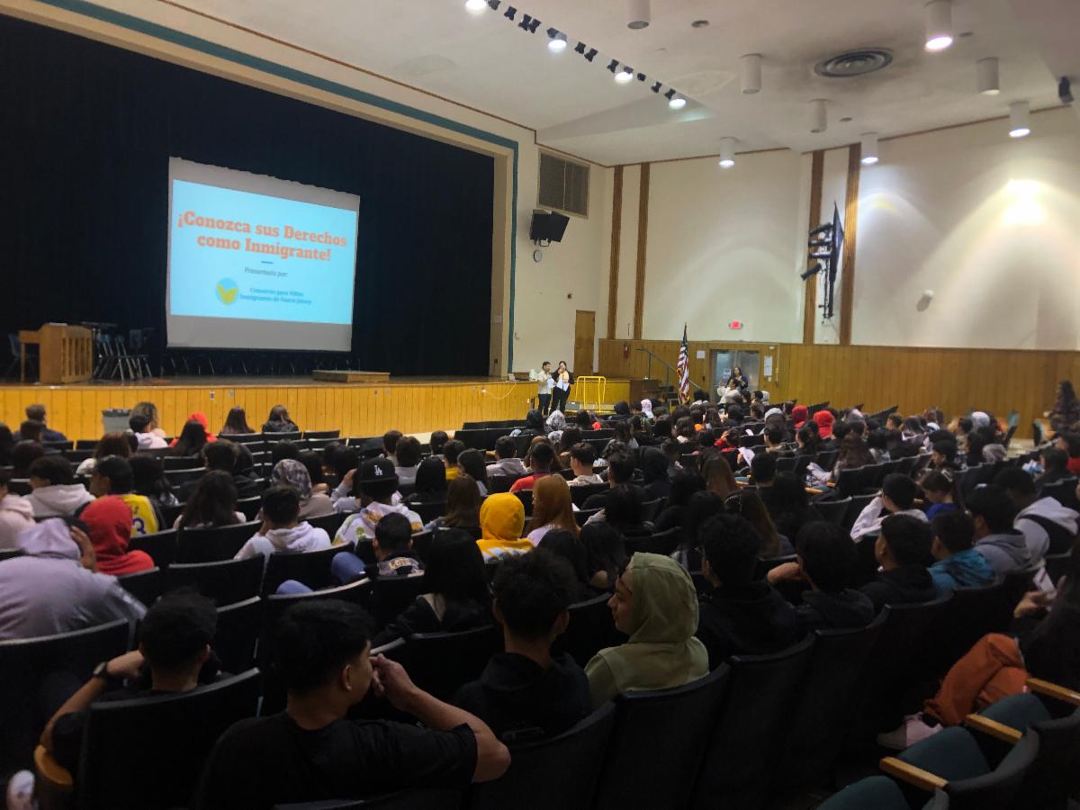 Thank you to our partners in #DOVER #NJ for helping us make yesterday's workshop for immigrant youth possible. Together, we provided critical information about #immigrantsrights to over 225 high school students. #community #immigrant #immigrants #immigration #newjersey #unaccomp