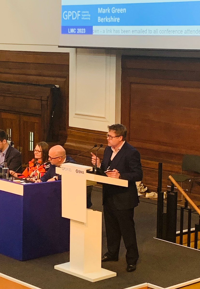 DrVoles's tweet photo. Full Pay or Resource Restoration for General Practice.
Industrial action. If needed.

LMCUK Conference 2023. This is now General Practice Committee of the BMA Policy. #conflmc23

Stem and Part i Unanimously Carried.
Parts ii and iii Overwhelmingly Carried. https://t.co/9bKVVbtBRK