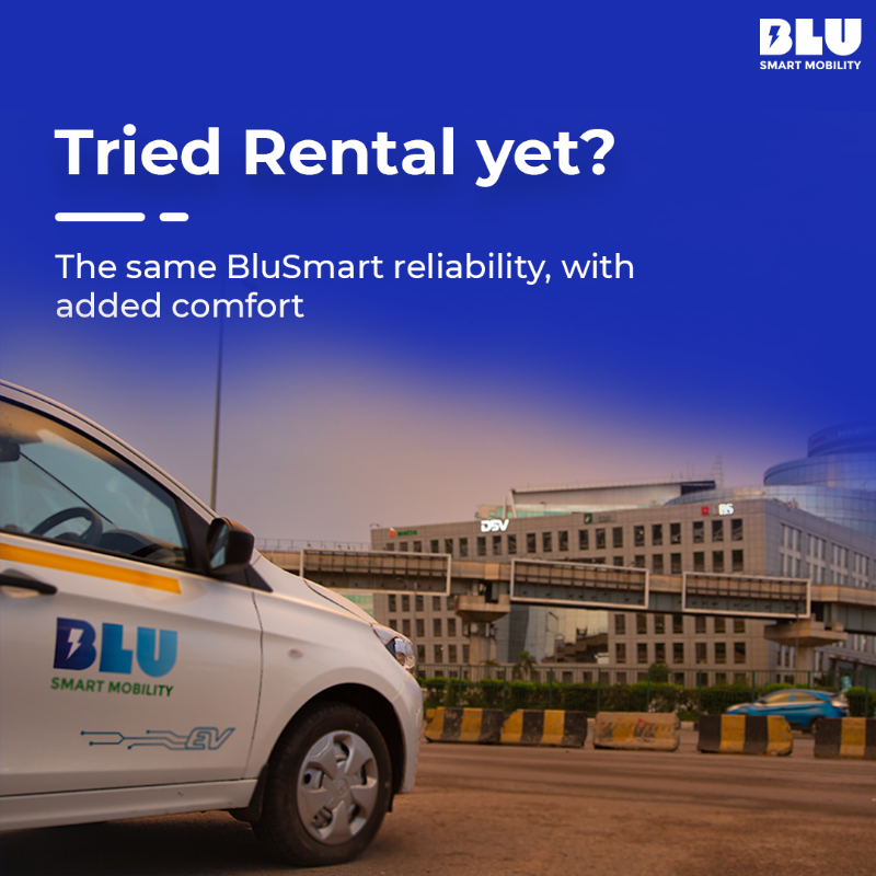 BluSmartIndia's tweet photo. Get a cab that stays with you throughout the day. Book your BluSmart Rental today.

✅ No parking hassles

✅ Comfortable and hygienic cabs

✅ No need to book a cab after every stop