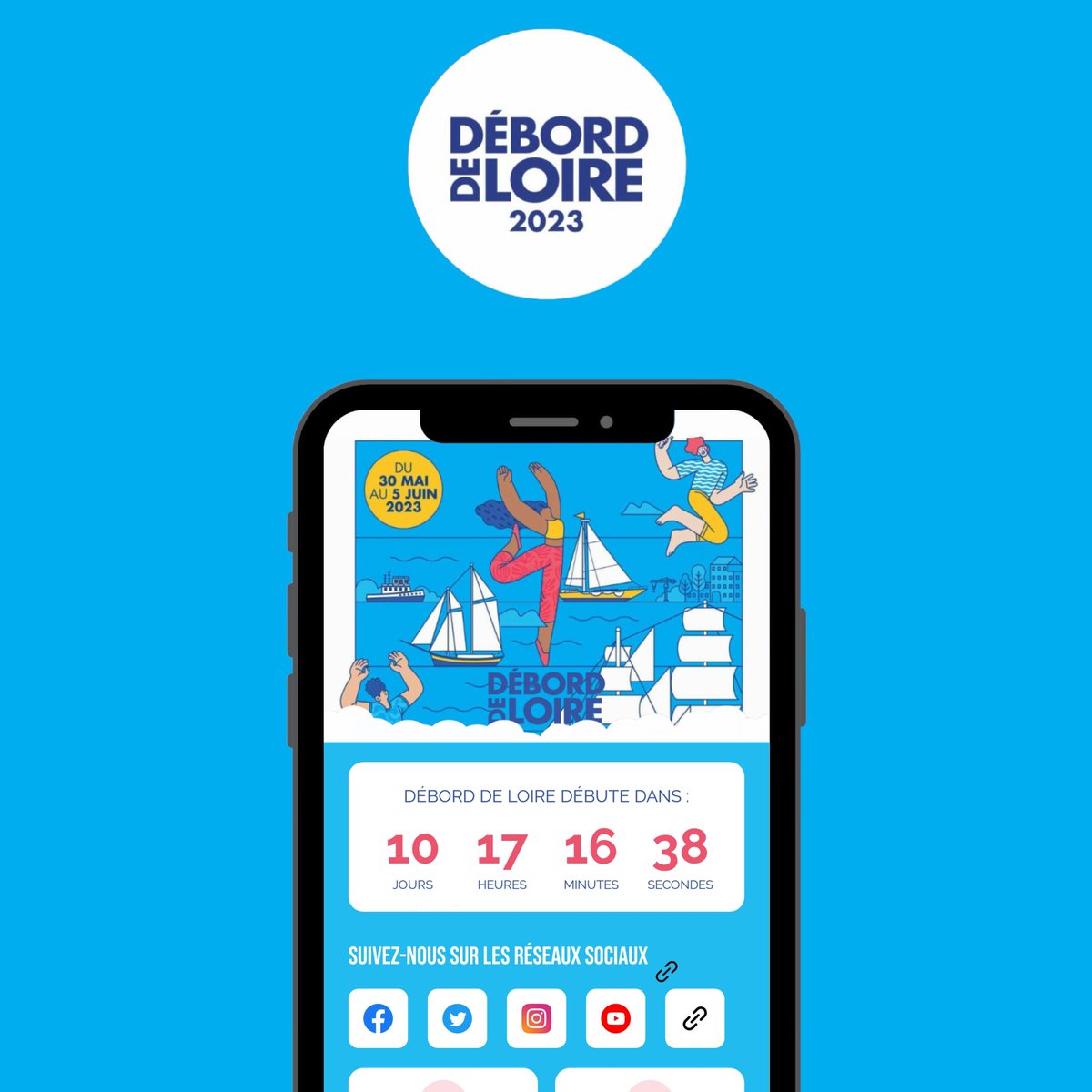 L'appli Débord de Loire édition 2023 est disponible sur les plateformes ! 
Facile d’utilisation et ergonomique, retrouvez-y toutes les infos centralisées ! 

Télécharger depuis le Play Store : bit.ly/3Byxrlq  
Télécharger depuis l’Apple Store : apple.co/3Ie2qqz