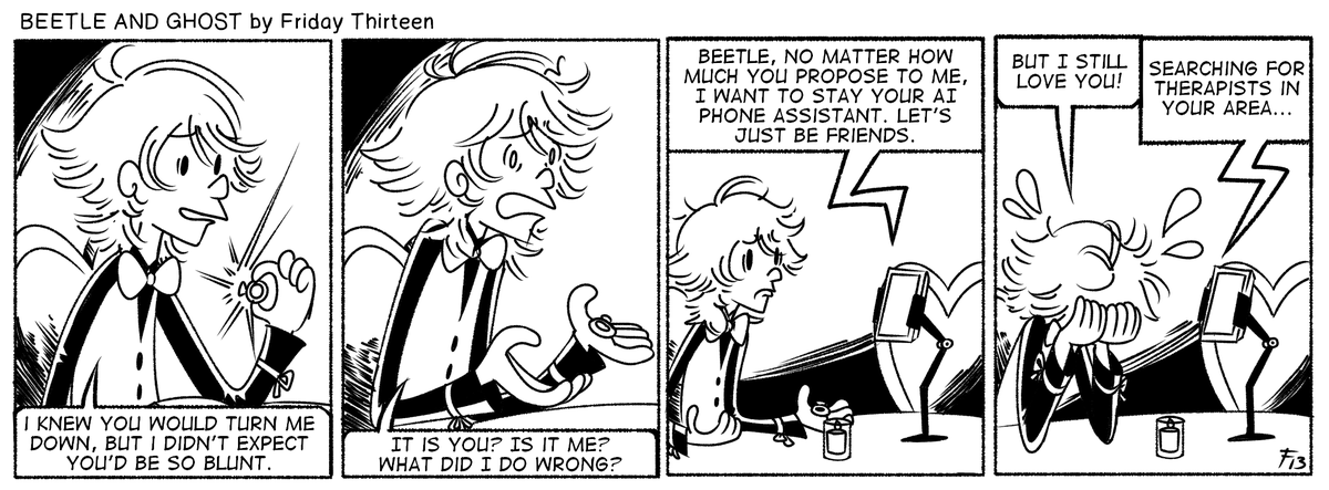FluorescentArt's tweet photo. [#Bettelful / #BettelBash2023] Here's my contributions to the playbook + a comic I made to test the new art style I developed for it!
The idea was someone was making these comics of bootleg Bettel and Phantom for the Elysium papers, and no one noticed because nobody reads them https://t.co/ktkIyy4bOe