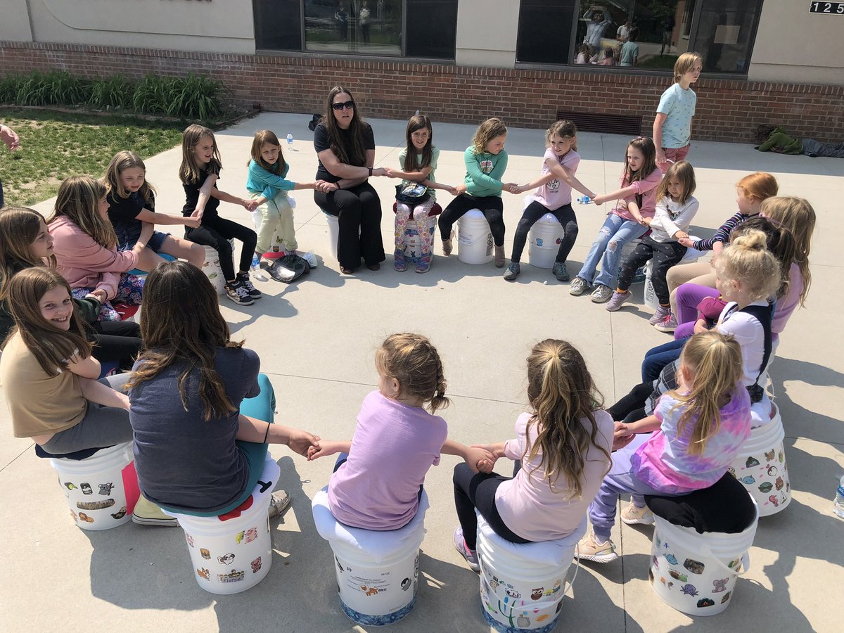 DrCathyNMC's tweet photo. Doing great things with #girlscouts - our troop made our camping buckets reusing pickle buckets from @jimmyjohns in Traverse City. Each bucket has our mess kits, camping supplies, and doubles as a seat! #reducereuserecycle #thanksJimmyJohns #gsmists #scouting #camping #summerfun https://t.co/eR30J3uFZB