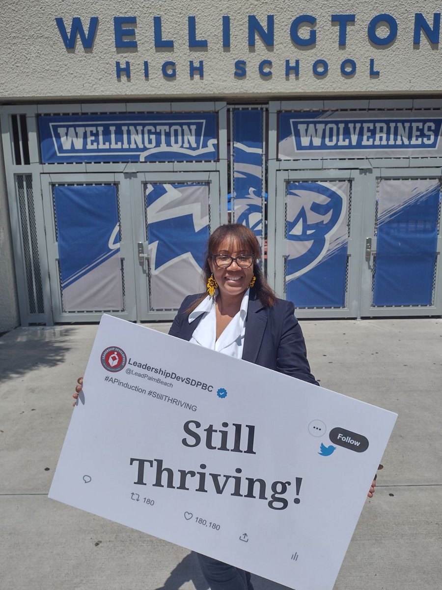 The Leadership Development team would like to recognize 2nd-year assistant principals who attended at least four AP Induction PLC sessions.  AP Magda Dominque is still thriving in her second year at Wellington High School. #APInduction #TopTalentGrowsHere #Stillthriving