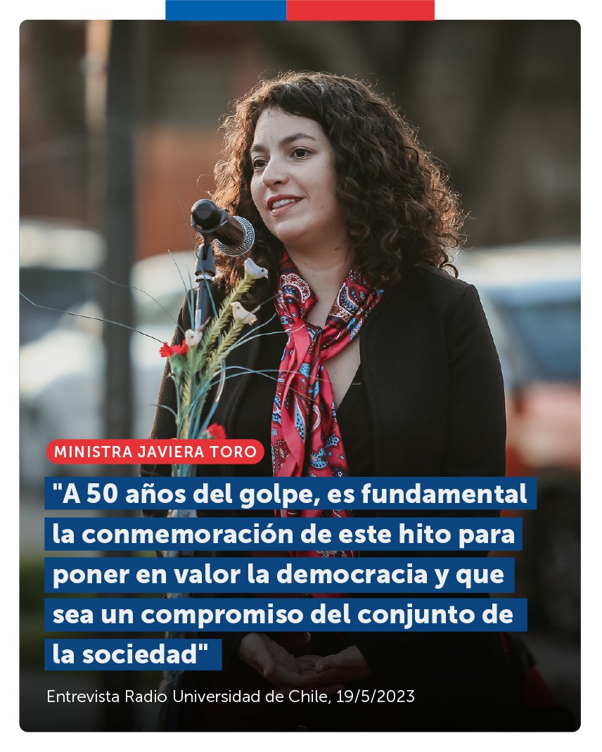 💬 Hoy en <a href="/uchileradio/">Radio Universidad de Chile</a> la ministra <a href="/javieratoroc/">Javiera Toro Cáceres</a> conversó sobre la recuperación del ex centro de detención y tortura “Rocas de Santo Domingo” para su puesta en valor como sitio de memoria, y sobre el compromiso de Gobierno en materia de derechos humanos a #50AñosDelGolpe 🌹