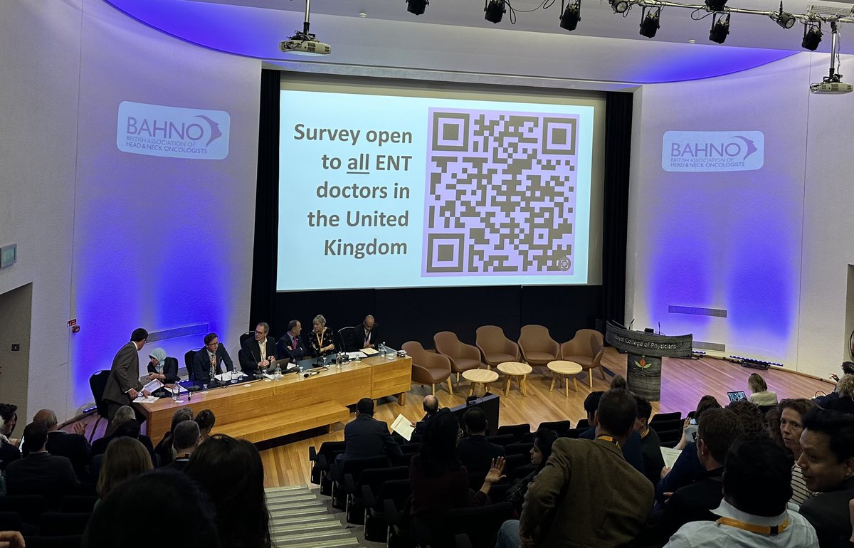 Great to be at @BAHNOOfficial at full capacity. Lovely to see the link to the #NationalENTSurvey link shared.Speaks to the consciousness of the organisation & strong leadership. Well done @Stuart_C_Winter @VinPaleri @aceisUK To complete the survey go to aceis.uk/national-ent-s…
