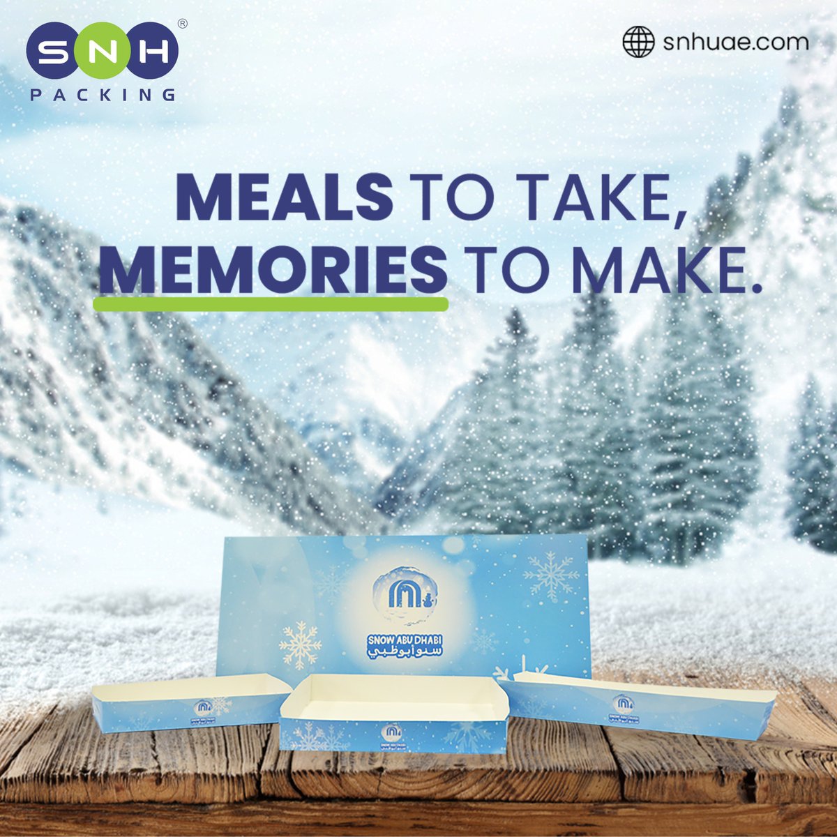 Meals To Take, Memories To Make with Customized Snow Abu Dhabi Paper Tray - Snow Much Fun for EveryOne!❄️
#SnowAbuDhabi #GreatMoments #Duabi #SNHPacking #UAE #Meals #papertray #Abudhabi