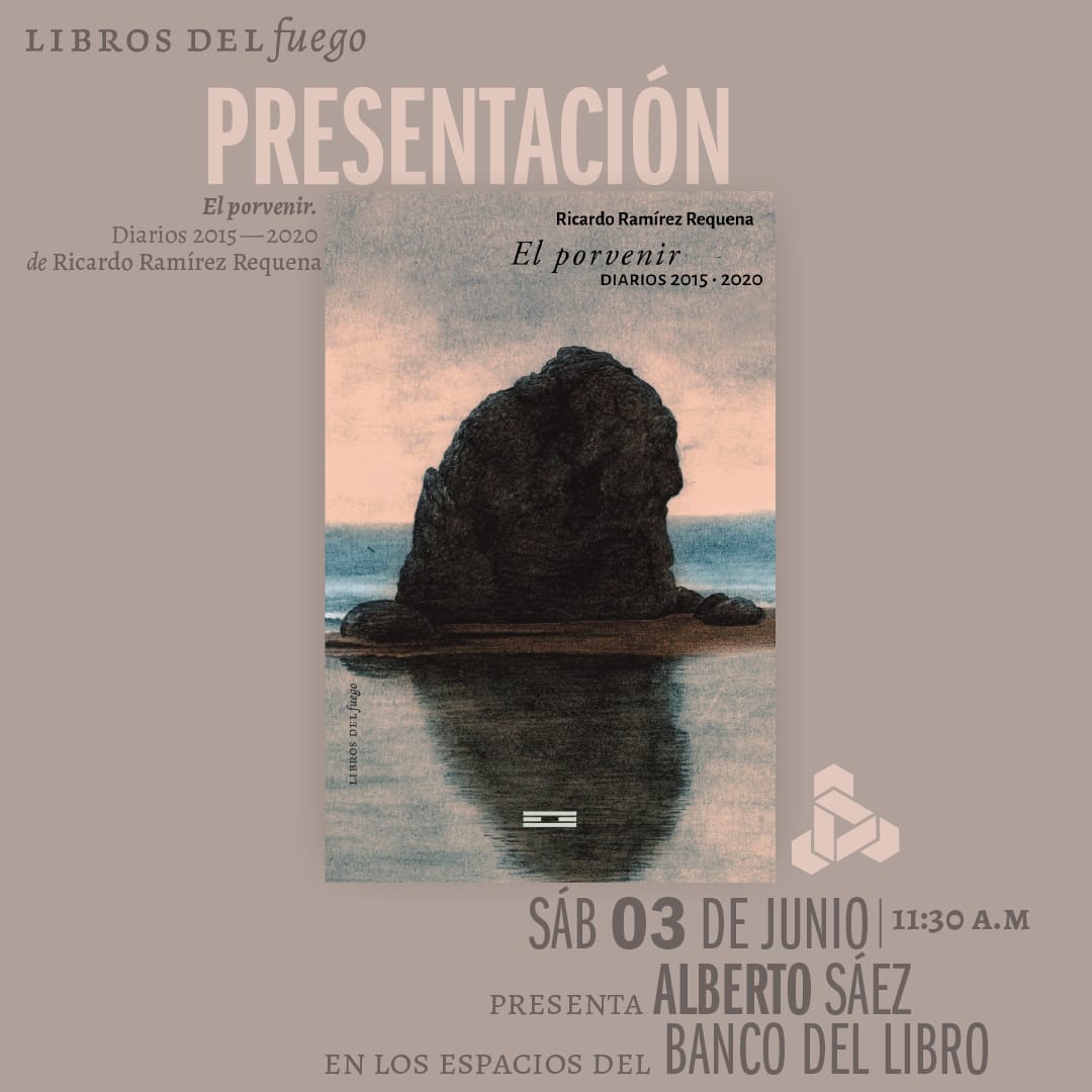 rodcasares's tweet photo. No hay un mejor título para volver después de un largo silencio. 

El sábado 03 de junio vamos a presentar «El porvenir», de @maqroll30.

Yo no podré estar, así que libren por mí. 

@LibrosdelFuego https://t.co/mW3Tj7P9ev