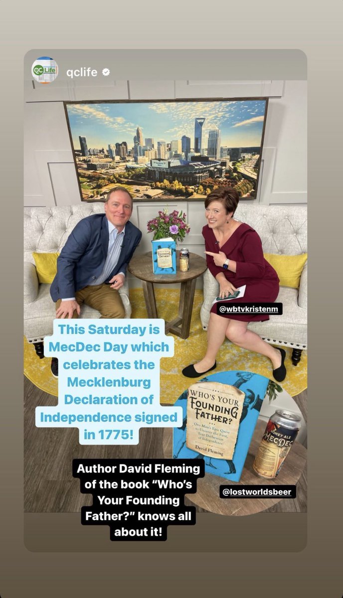 Books - Beer - #MecDec AND <a href="/NHL/">NHL</a> ? So much fun this morning - thank you <a href="/QClifeWBTV/">QC Life</a> <a href="/MaryKingTV/">Mary King</a> @WBTVKristenM