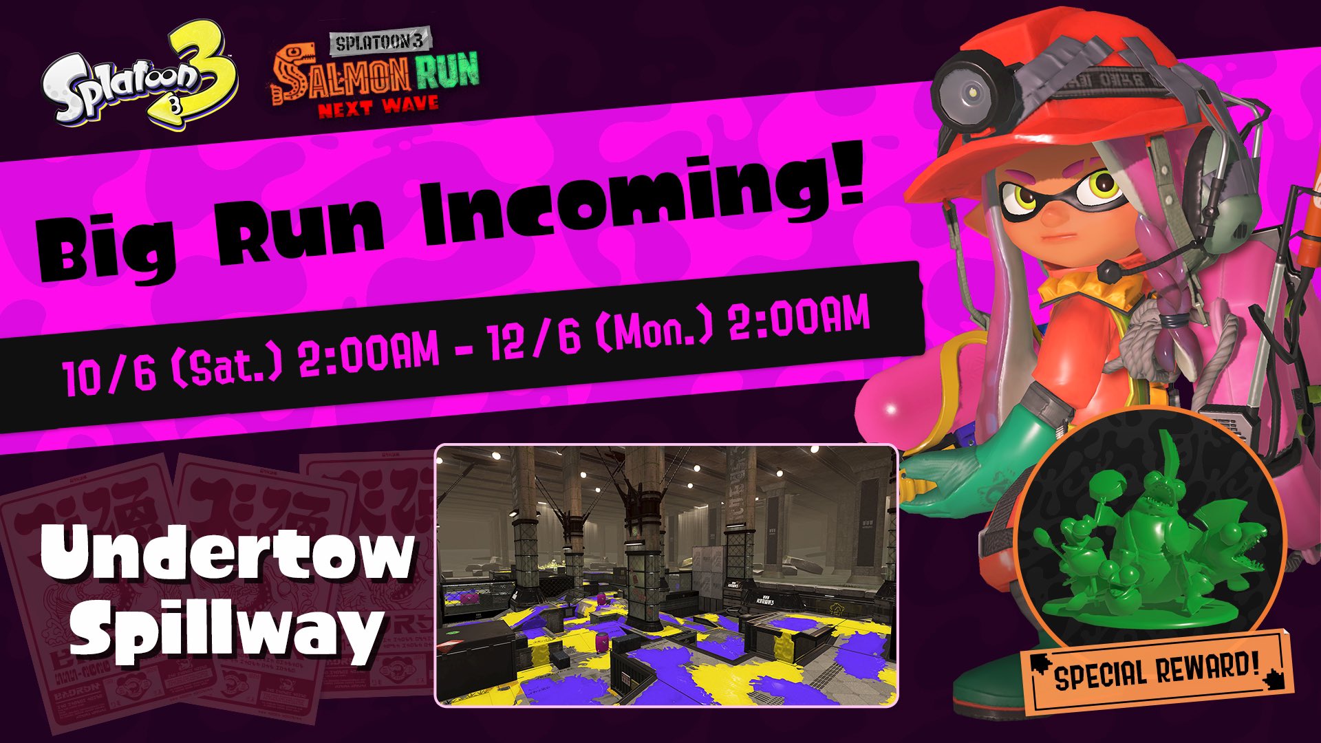 Nintendo of Europe on X: “Splatoon 3 - June Big Run announcement