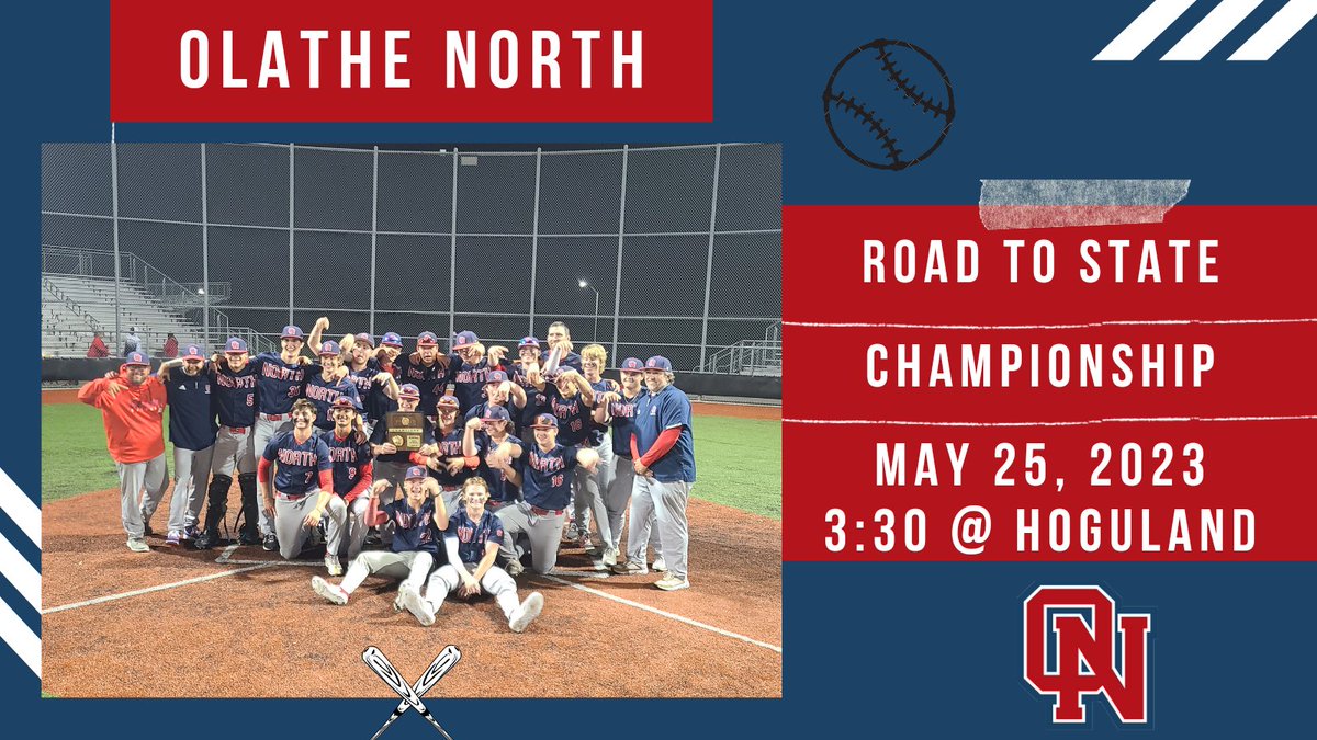 📢⚾️STATE QUARTER FINALS⚾️📢
Our Eagles are state bound and are slated to take on <a href="/BvwBaseball31/">Blue Valley West Baseball</a> in the first round of the state baseball tourney at Hoguland Park the home of <a href="/KUBaseball/">Kansas Baseball</a>.  Save the date and head west to make this a home game!  #notdone #keepgrinding