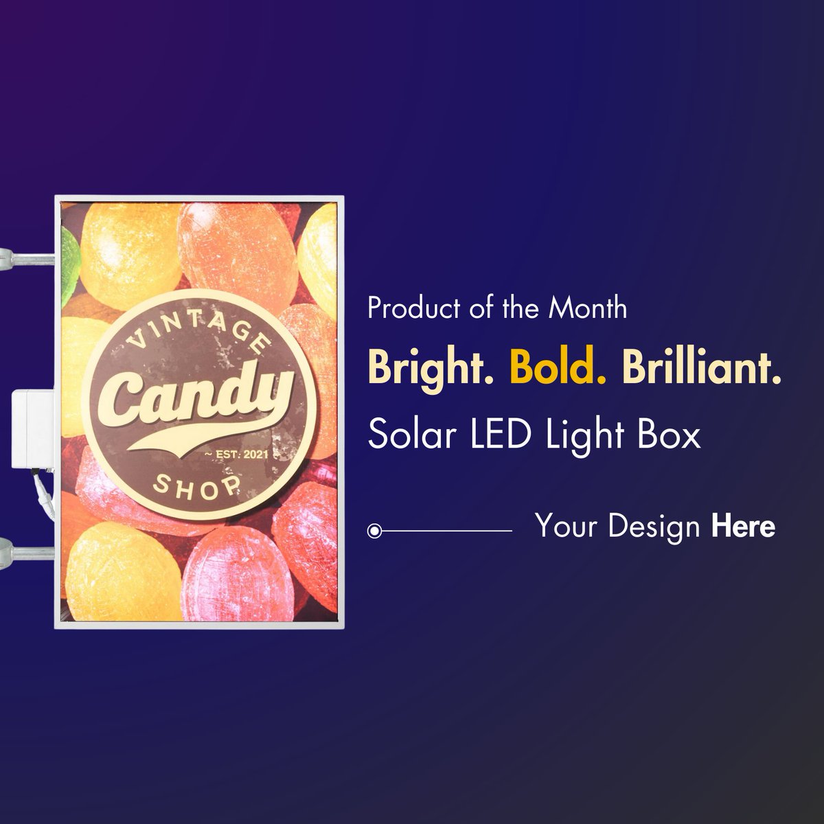 Displays2goUS's tweet photo. Amplify your brand's visual voice with our state-of-the-art Solar LED Light Boxes! πβ¨ With our user-friendly online designer tool, you can easily add your own custom design and showcase your unique brand identity. Check it out here π https://t.co/ybCrGm80Y2 #Displays2go https://t.co/XC5k78quzb
