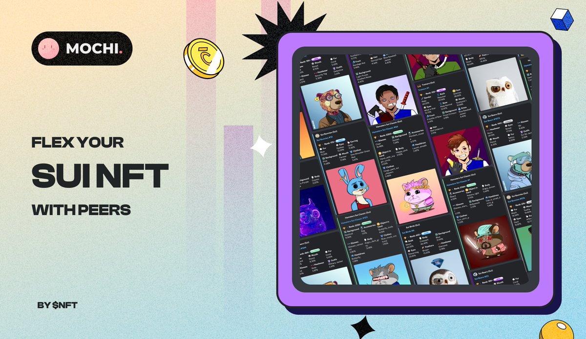 mochi_gg_'s tweet photo. 🎉Exciting news! 🎉Mochi collaborates with @BlueMove_OA to bring Sui NFTs to Discord! 
🥳Now you can enjoy the adorable and unique Sui NFT collection. Get ready for some cuteness overload! 🥰
🌟@Bird_3D @CuteBunnies_NFT @SuiOkayBears  @Trainers_Nfts  @HamstersSui 
#SUI #web3 #NFT https://t.co/4ukqyWK2bP