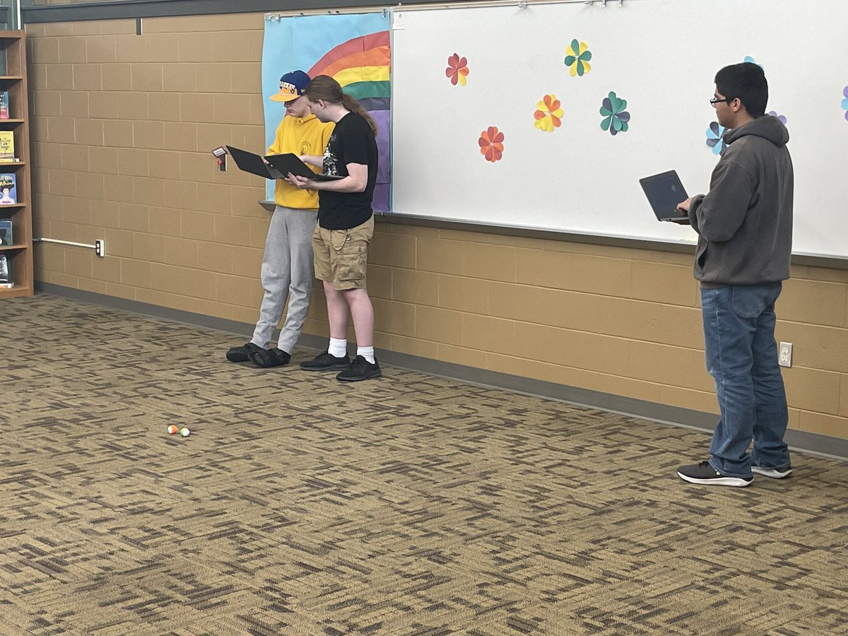 Third graders were having some issues with their <a href="/Sphero/">Sphero</a> robots, so I enlisted some seniors to troubleshoot.  The critical thinking I observed as they solved the issue together reminded me how powerful authentic learning tasks are (and how much I love my job). #edtech #educoach