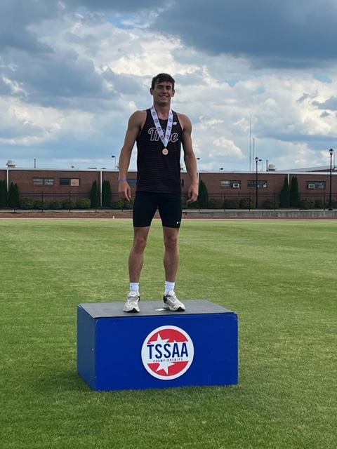 Congratulations to Clay Carter for finishing 7th at the State Decathlon this week!