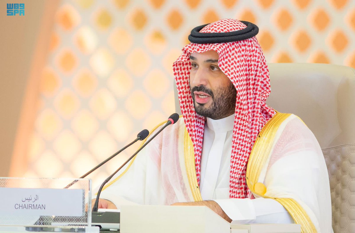 spagov's tweet photo. #صور_واس| خلال اجتماع الدورة العادية الـ32 لمجلس جامعة الدول العربية على مستوى القمة.
#قمة_جدة | #واس https://t.co/xXy22bB01Q
