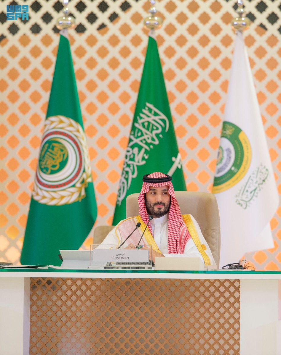 spagov's tweet photo. #صور_واس| خلال اجتماع الدورة العادية الـ32 لمجلس جامعة الدول العربية على مستوى القمة.
#قمة_جدة | #واس https://t.co/xXy22bB01Q