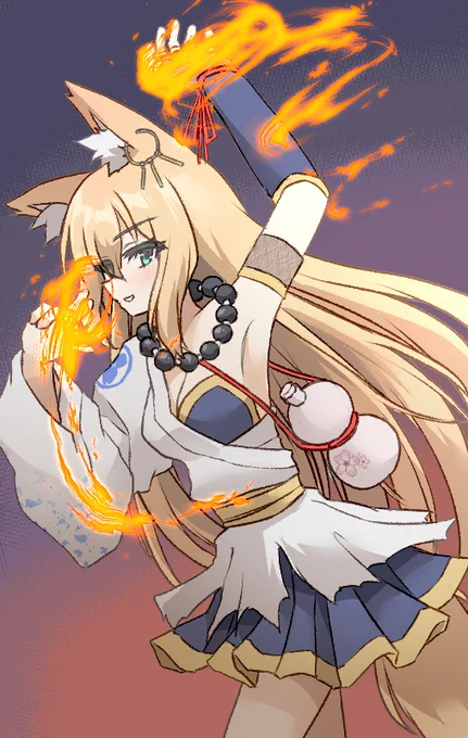 むかしよく描いてたうちの狐