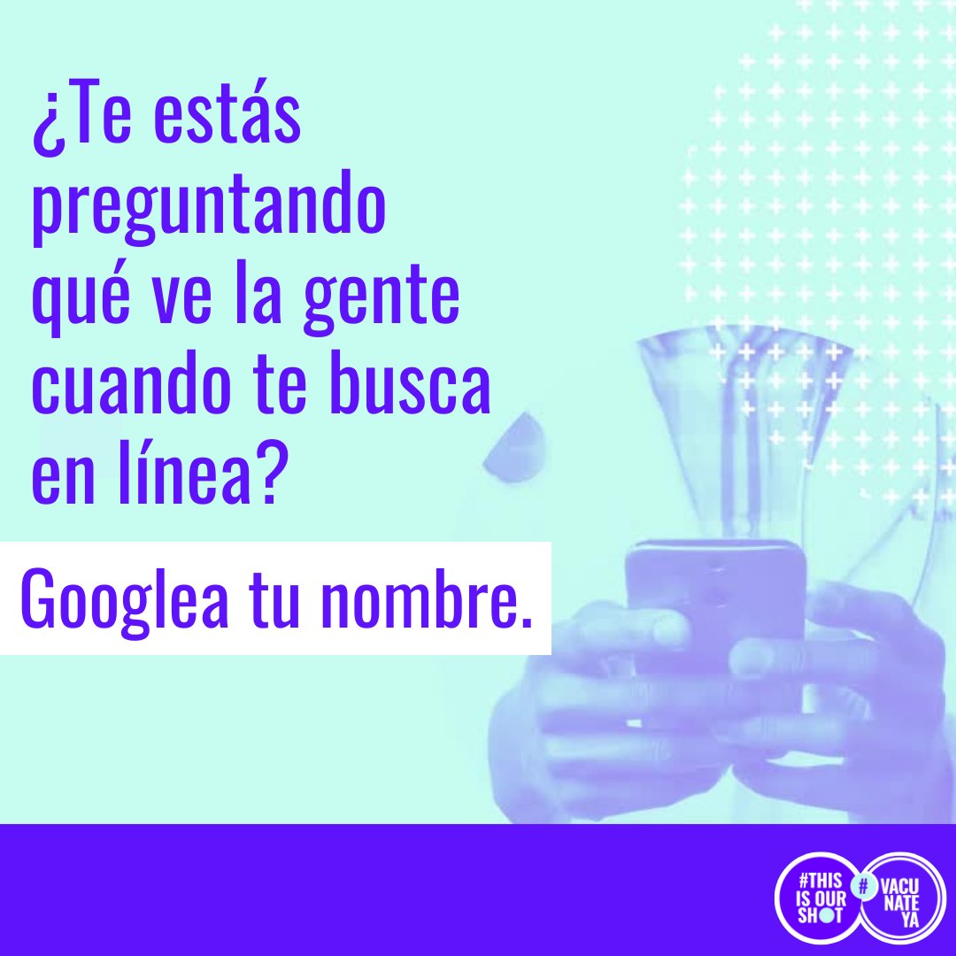 Siempre es bueno considerar cómo te estás presentando, especialmente en línea. Afortunadamente hay una solución relativamente fácil para esto. Googlear tu nombre en modo incógnito te muestra cómo te ven los usuarios en línea. #VacunateYa #ThisIsOurShot
